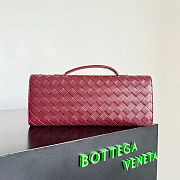 Bottega Veneta Andiamo Clutch Burgundy - 31x13x3cm - 2