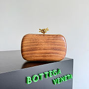 Bottega Veneta Knot Shou Sugi Ban Wood Clutch Bag - 20.5x6x12.5cm - 5