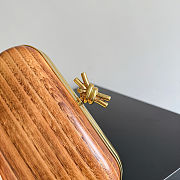 Bottega Veneta Knot Shou Sugi Ban Wood Clutch Bag - 20.5x6x12.5cm - 4