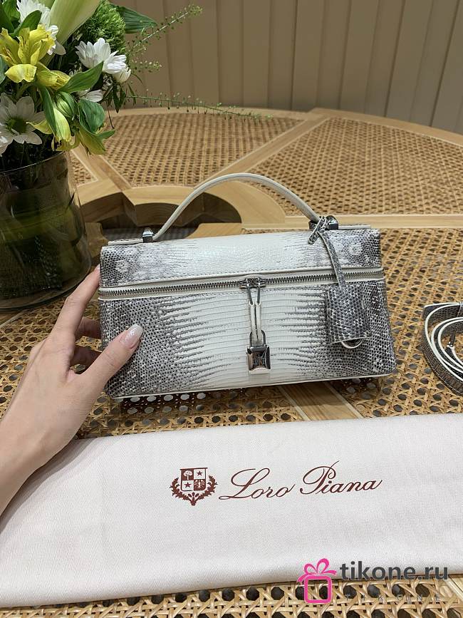 Loro Piana Extra Bag L23 Himalaya Lizard Leather - 23x12x7cm - 1