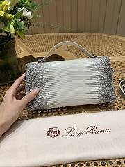 Loro Piana Extra Bag L23 Himalaya Lizard Leather - 23x12x7cm - 3
