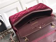 Chanel Small Classic Handbag Velvet & Gold Metal - 23x14.5x6cm - 4