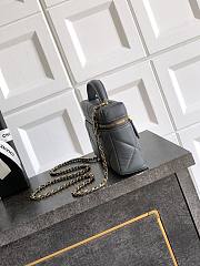 Chanel Vanity with Chain Grained Shiny Calfskin & Gold Tone Metal Gray - 19.5x17x5cm - 5