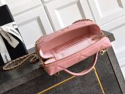 Chanel Vanity with Chain Grained Shiny Calfskin & Gold Tone Metal Pink - 19.5x17x5cm - 4