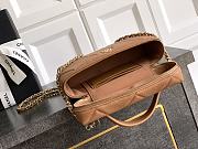 Chanel Vanity with Chain Grained Shiny Calfskin & Gold Tone Metal Brown - 19.5x17x5cm - 2