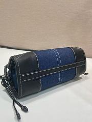 Prada Bonnie Denim Black Mini Handbag 1BA486 - 23.5x12x9cm - 6