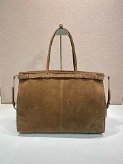Prada Bonnie Suede Tote Bag Brown 2VG128 - 50x36x17cm - 5