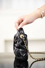Chanel Mini Bow Bag Shiny Lambskin & Gold Tone Metal Black - 26x18x5cm - 5
