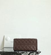 Chanel 25 Handbag Small Grained Calfskin Gold Tone Metal Dark Brown - 30x26x14cm - 3