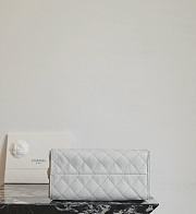 Chanel 25 Handbag Small Grained Calfskin Gold Tone Metal Gray - 30x26x14cm - 4