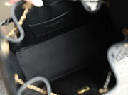 Chanel 25 Handbag Small Shiny Crumpled Calfskin Gold Tone Metal Black - 30x26x14cm - 2