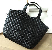 YSL Icare in Quilted Nappa Black - 37-55x43x5cm - 6