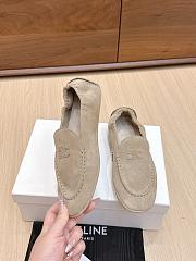 Celine Adam Loafer In Suede Calfskin Beige - 2
