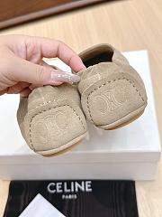 Celine Adam Loafer In Suede Calfskin Beige - 5