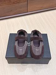 Prada Collapse Re-Nylon And Suede Ballerinas Coffee - 4