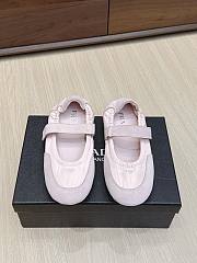 Prada Collapse Re-Nylon And Suede Ballerinas Pink - 3