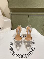  Aquazzura Gatsby Sling Satin 105 White - 6