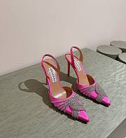  Aquazzura Gatsby Sling Satin 105 Pink - 1