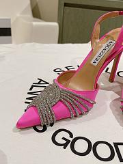  Aquazzura Gatsby Sling Satin 105 Pink - 5