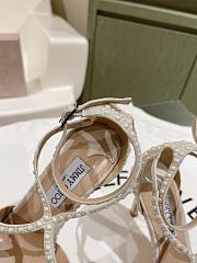Jimmy Choo Azia 95mm Pearl-embellished Sandals White - 3