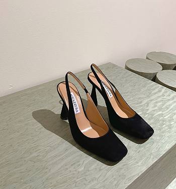 Aquazzura Amore Pump 95 Suede Black