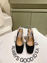 Aquazzura Amore Pump 95 Suede Black - 3