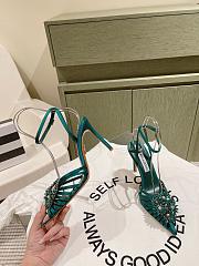 Aquazzura Crystal Margarita Pump 105 Green - 4