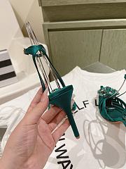 Aquazzura Crystal Margarita Pump 105 Green - 3