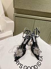  Aquazzura Crystal Margarita Pump 105 Black - 3