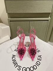  Aquazzura Crystal Margarita Pump 105 Pink - 4