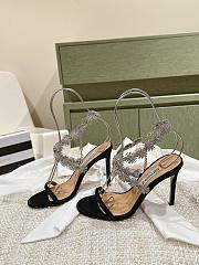 Aquazzura Comet Sandal 105 Black - 2