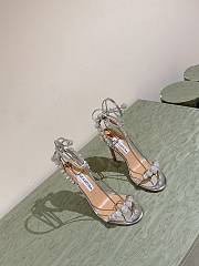 Aquazzura Disco Dancer 105 Embellished Sandals Silver - 2