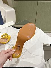 Aquazzura Disco Dancer 105 Embellished Sandals Yellow  - 6