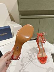 Aquazzura Disco Dancer 105 Embellished Sandals Orange - 2