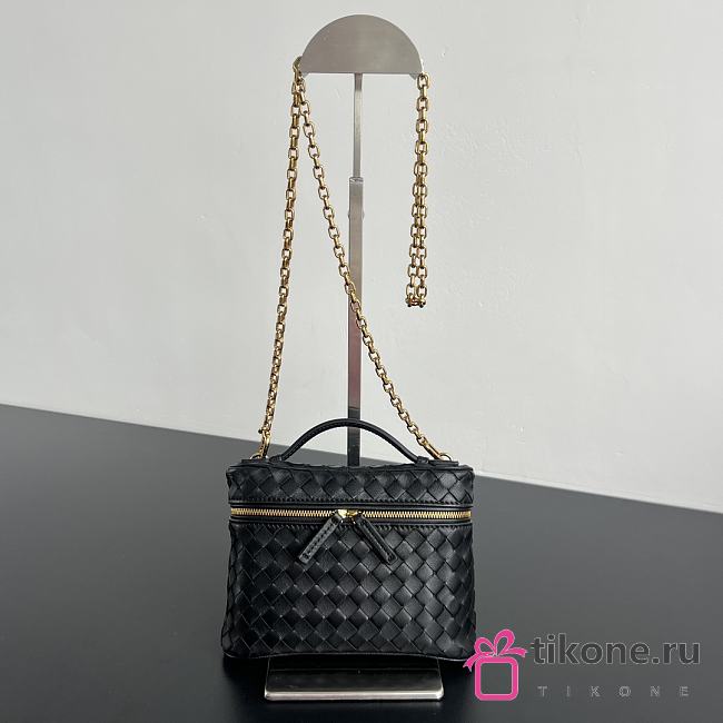 Bottega Veneta Small Soft Vanity Black - 19x14x3cm  - 1