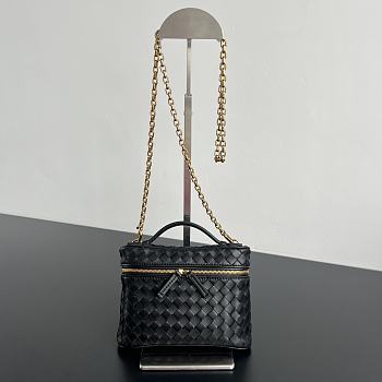 Bottega Veneta Small Soft Vanity Black - 19x14x3cm 