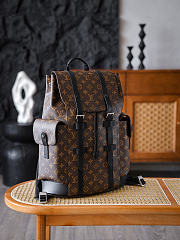 LV Christopher MM Backpack Monogram Macassar M43735 - 44x38x12.5cm - 4