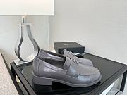 Chanel Moccasins Calfskin Gray - 5