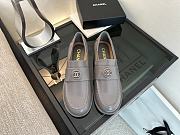 Chanel Moccasins Calfskin Gray - 6