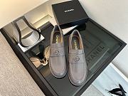 Chanel Moccasins Calfskin Gray - 2