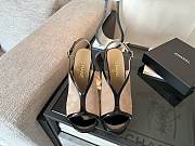 Chanel Sandals Suede Calfskin & Patent Calfskin Beige & Black 105mm - 4
