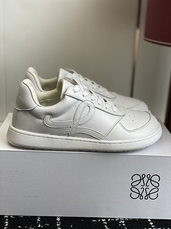 Loewe Jambo Sneaker In Soft Grained Calfskin White
