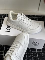 Loewe Jambo Sneaker In Soft Grained Calfskin White - 5