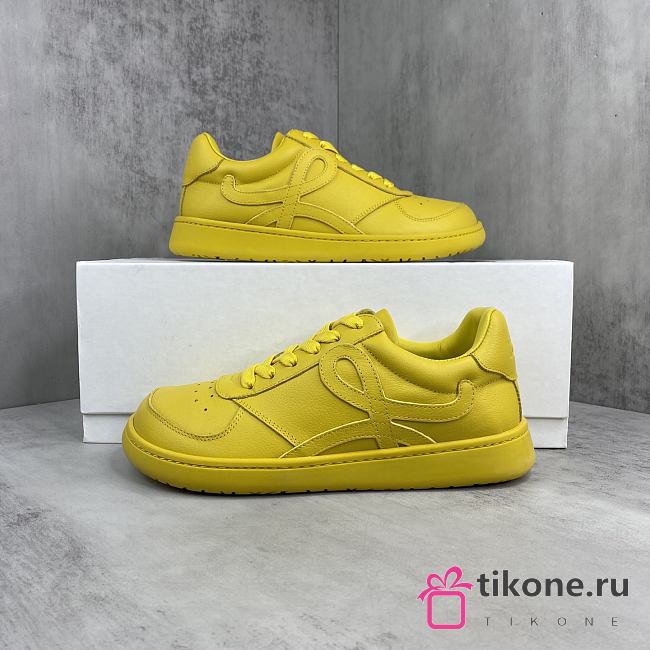 Loewe Jambo Sneaker In Soft Grained Calfskin Sunflower - 1