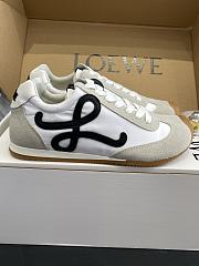Loewe Ballet Runner 2.0 In Nylon And Calfskin White - 2