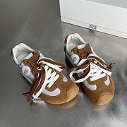 Loewe Ballet Runner 2.0 In Nylon And Calfskin Gray/ White/ Tan - 5