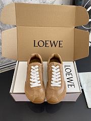 Loewe Ballet Runner 2.0 In Nylon And Calfskin Black Cinnamon - 4