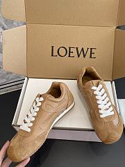 Loewe Ballet Runner 2.0 In Nylon And Calfskin Black Cinnamon - 6