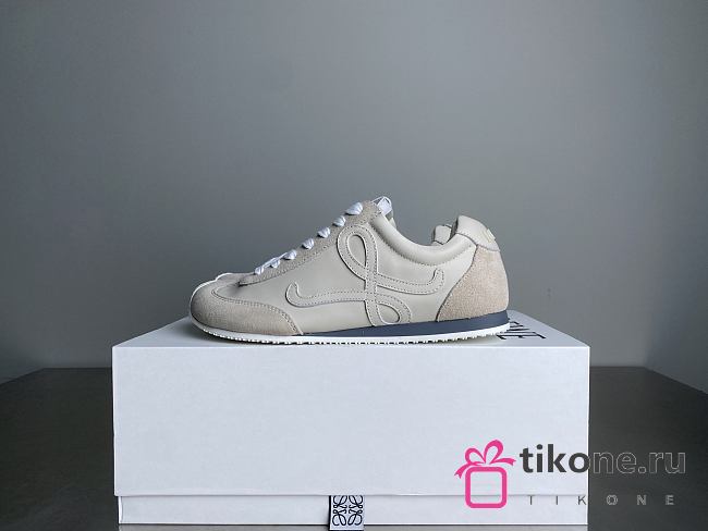 Ballet Runner 2.0 In Soft Calfskin White - 1