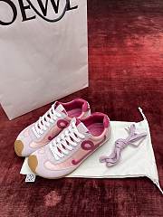 Loewe Ballet Runner 2.0 In Nylon And Calfskin Pink - 2